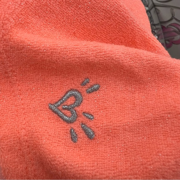 Sparkly terry cloth towel dress coverup beach swimming orange glitter bling ππ - Picture 5 of 7